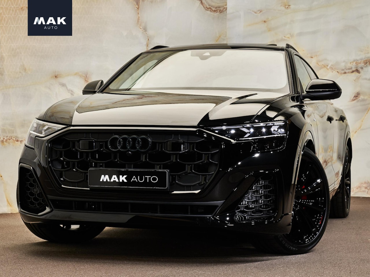 Audi Q8 - 55 TFSI e quattro Pro Line S 55 TFSI e Quattro Pro Line S , pano, B&O, 4W-best., OLED, luchtv., tr.haak, S sportstoelen - AutoWereld.nl