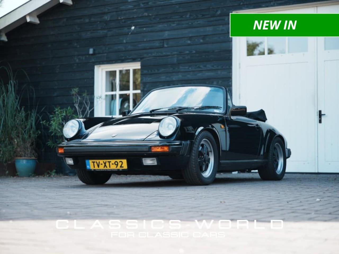 Porsche 911 Cabrio - Carrera 3.2 Cabriolet – European Delivery  – Black on Black - AutoWereld.nl