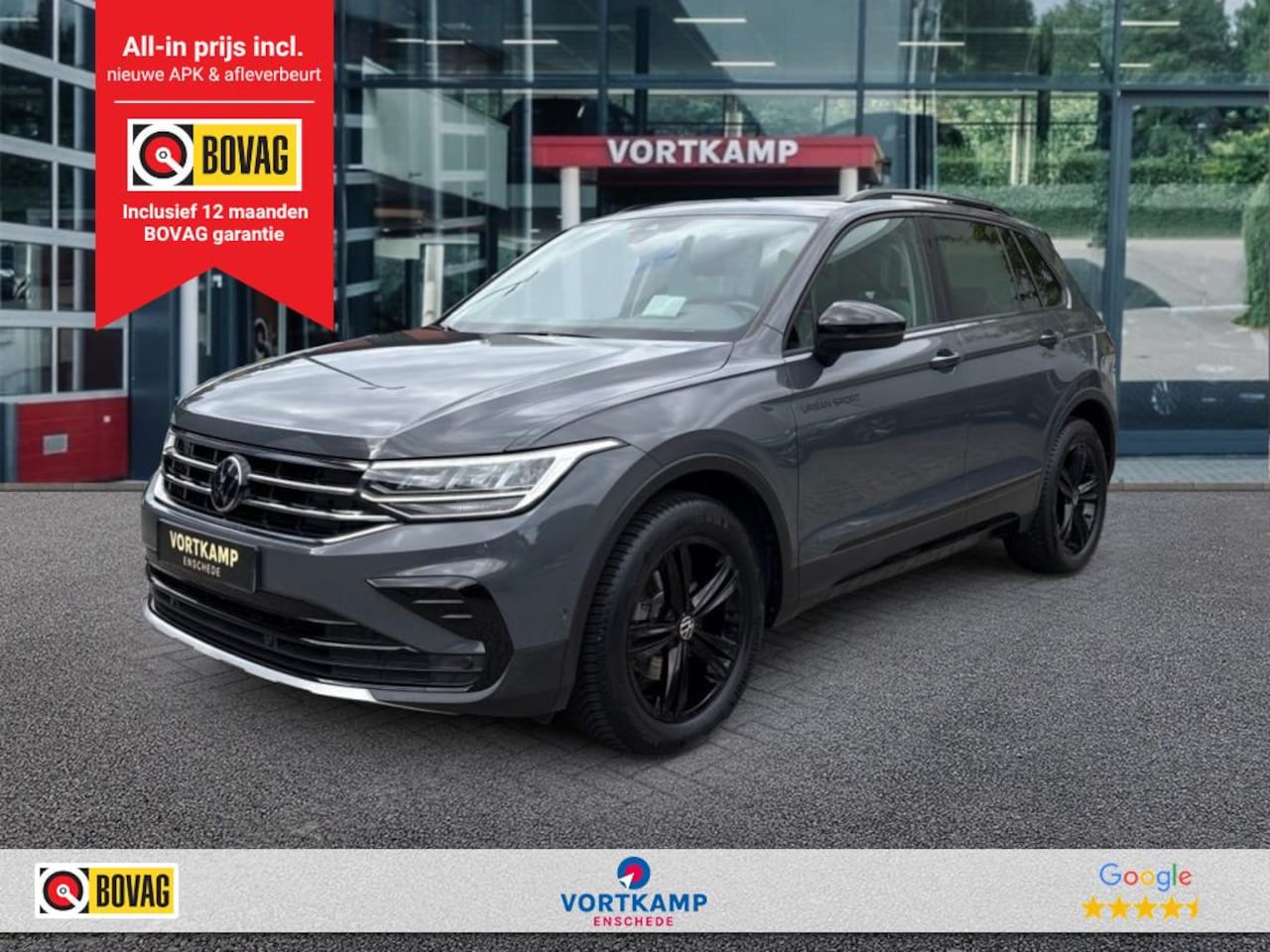 Volkswagen Tiguan - 1.5 TSI DSG Urban SPORT TREKHAAK/E-KLEP/PDC/ACC/HUD/STOEL+STUURVERW - AutoWereld.nl