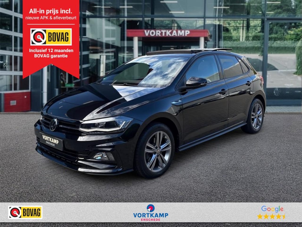 Volkswagen Polo - 1.0 TSI DSG R-LINE 116PK PANO-DAK/CAMERA/DIG-DASH/ACC/STOELVERW/CARPLAY - AutoWereld.nl