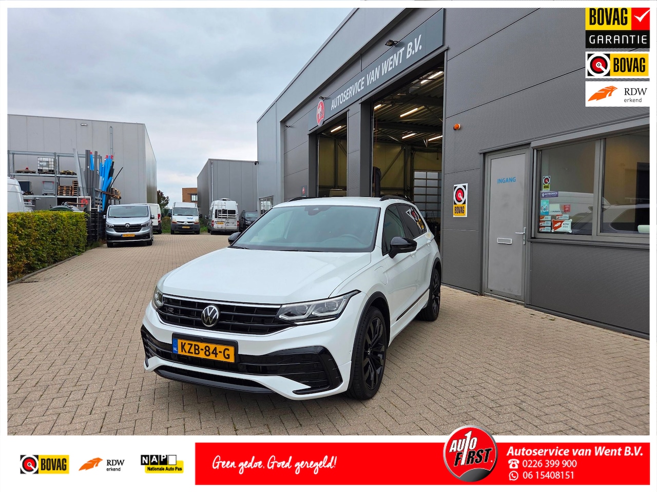 Volkswagen Tiguan - 1.4 TSI eHybrid R-Line Business+ Leer|Trekhaak|Head-up|Rijklaar incl 1 jaar garantie - AutoWereld.nl