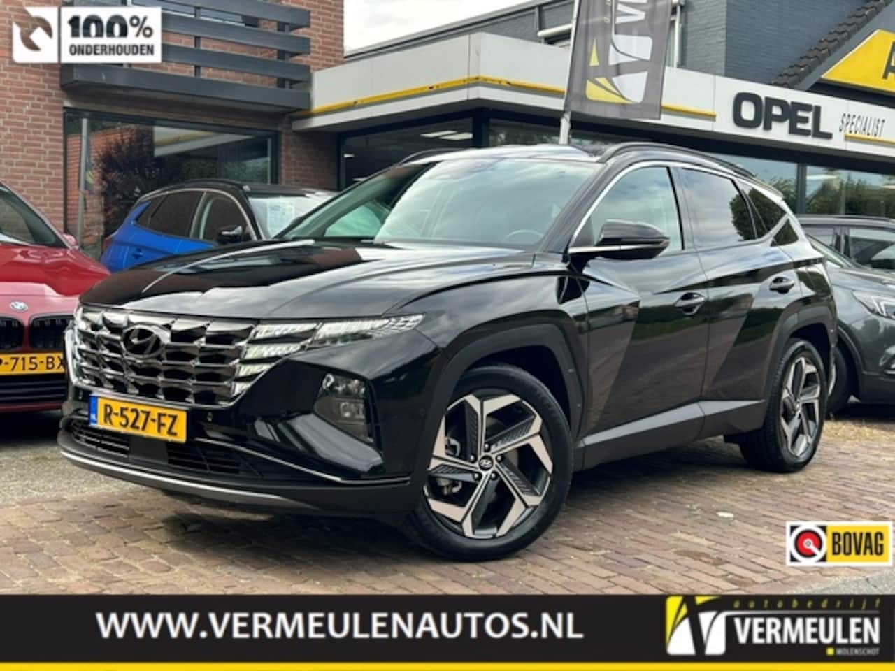 Hyundai Tucson - 1.6 T-GDi HEV 230PK Premium Automaat + 19"/ Navi/ Clima/ Ad.Cruise/ Leder/ Winterpakket/ C - AutoWereld.nl