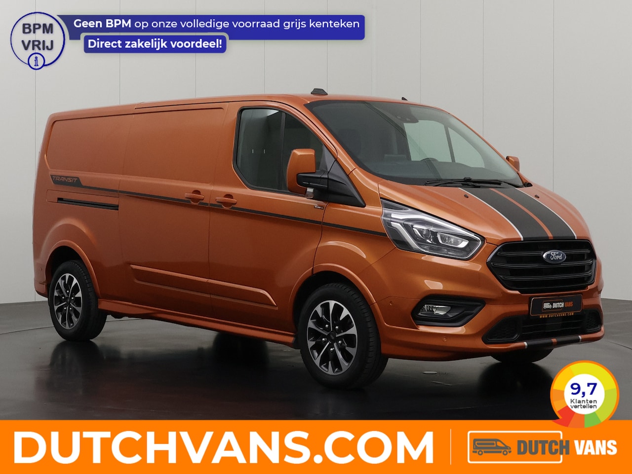 Ford Transit Custom - 2.0TDCi 185PK Automaat Lang | Leder | Led | Trekhaak | Multimedia | Airco | Cruise - AutoWereld.nl