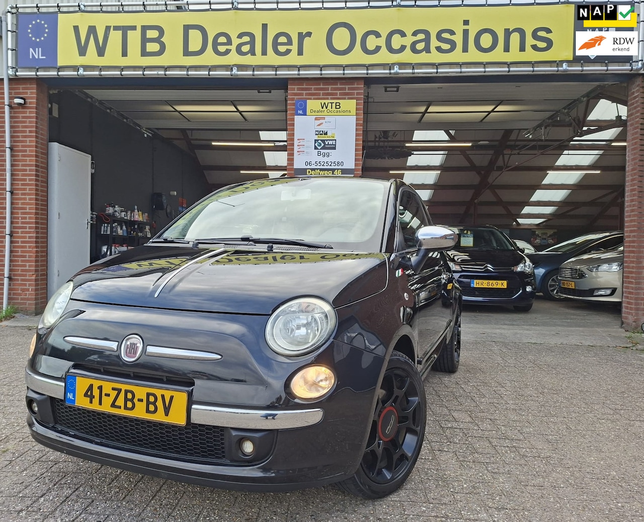Fiat 500 - 1.4-16V Sport/Black Edition, Nw. APK (16-09-2027) - AutoWereld.nl