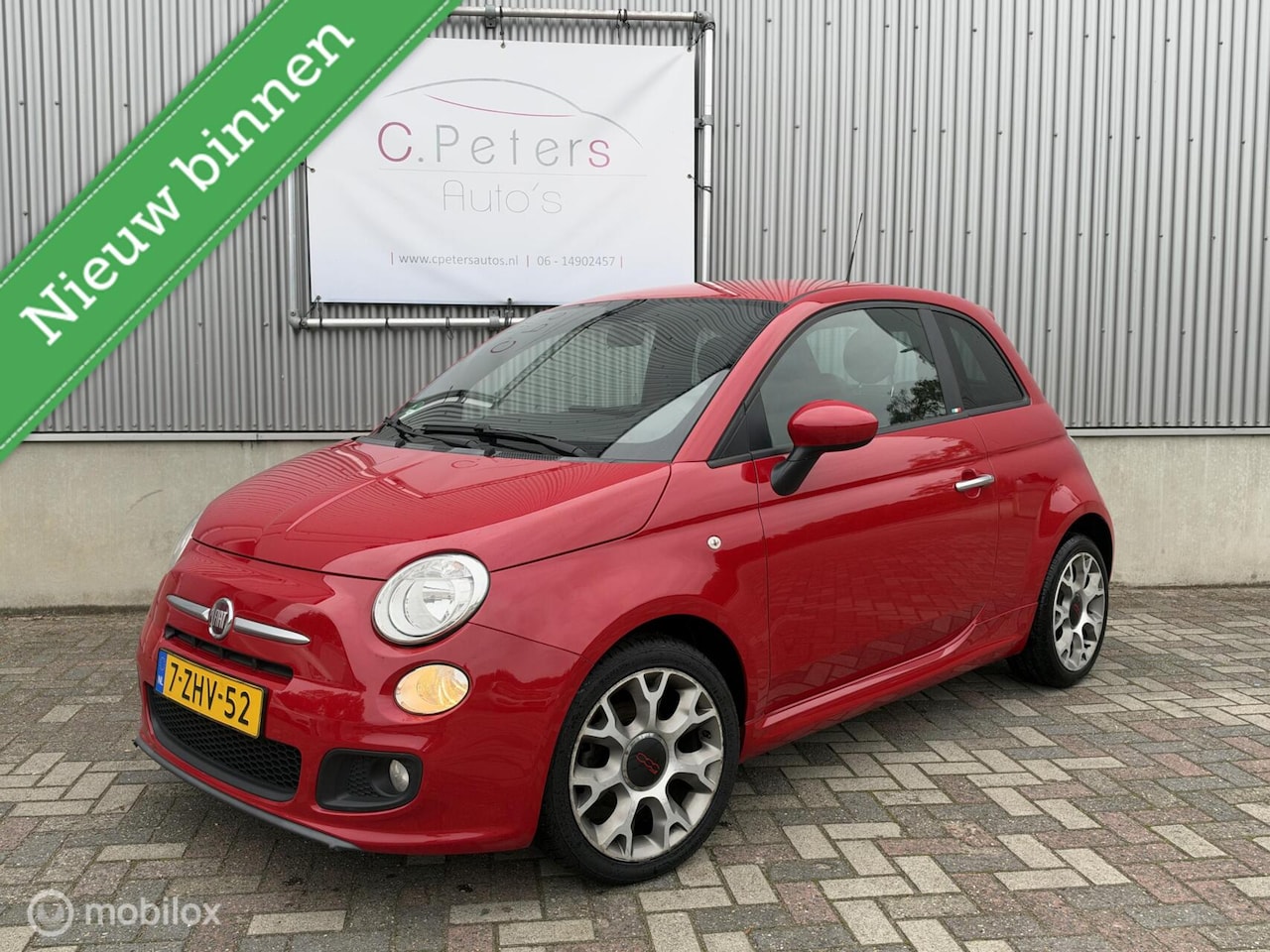 Fiat 500 - 0.9 TwinAir Turbo 500S Sport 2015 / Navigatie / Bluetooth / Zwarte dakhemel / Digi cockpit - AutoWereld.nl