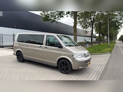 Volkswagen Transporter - 2.5 TDI 340 Highline DC AUTOMAAT DUBBELE CABINE LEER AIRCO LANG GRIJS 2008