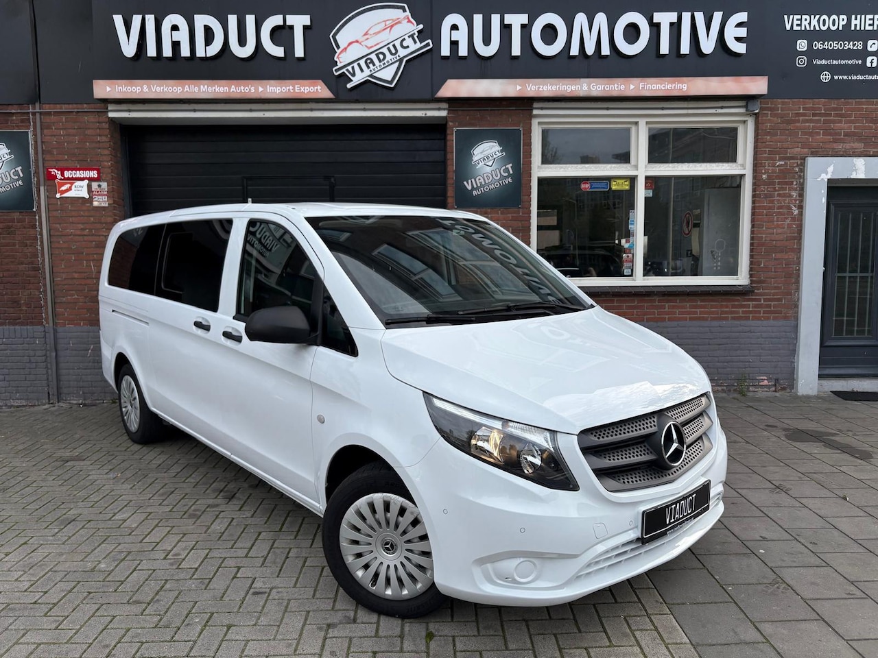 Mercedes-Benz eVito - EVito Extra Lang 41 kWh 8 PRS Marge Auto! Dubbel schuifdeur Parkeersensor V en A Stoelverw - AutoWereld.nl