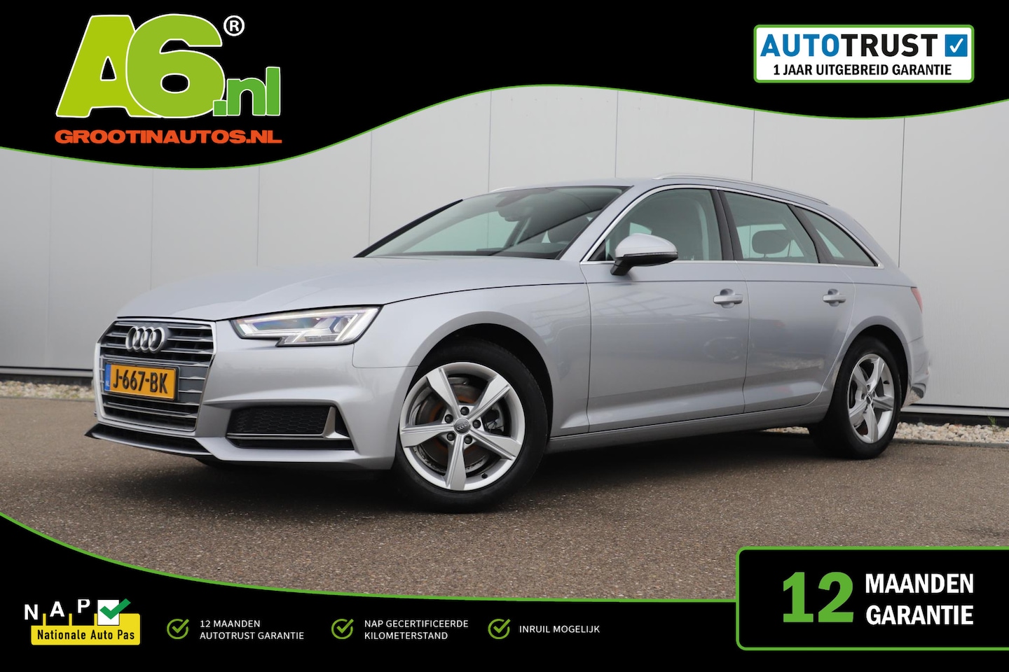 Audi A4 Avant - 35 TFSI Sport Lease Edition 150PK NAP LED LMV Sportstoelen Navigatie Bluetooth Climate Cru - AutoWereld.nl
