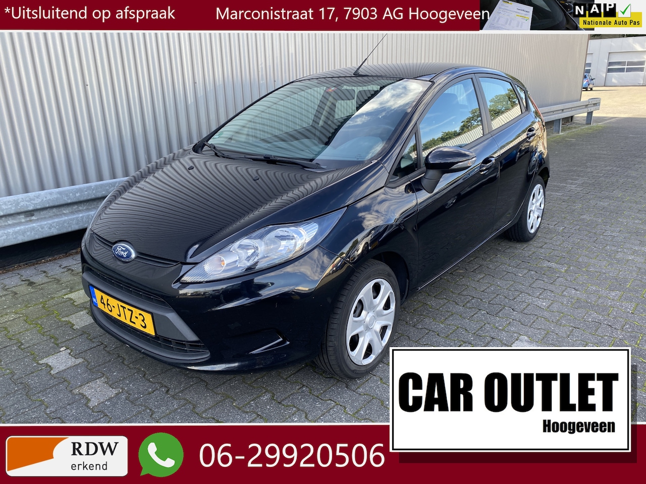 Ford Fiesta - 1.25 Limited met Airconditioning, BlueTooth Carkit en Nieuwe APK – Inruil Mogelijk – - AutoWereld.nl