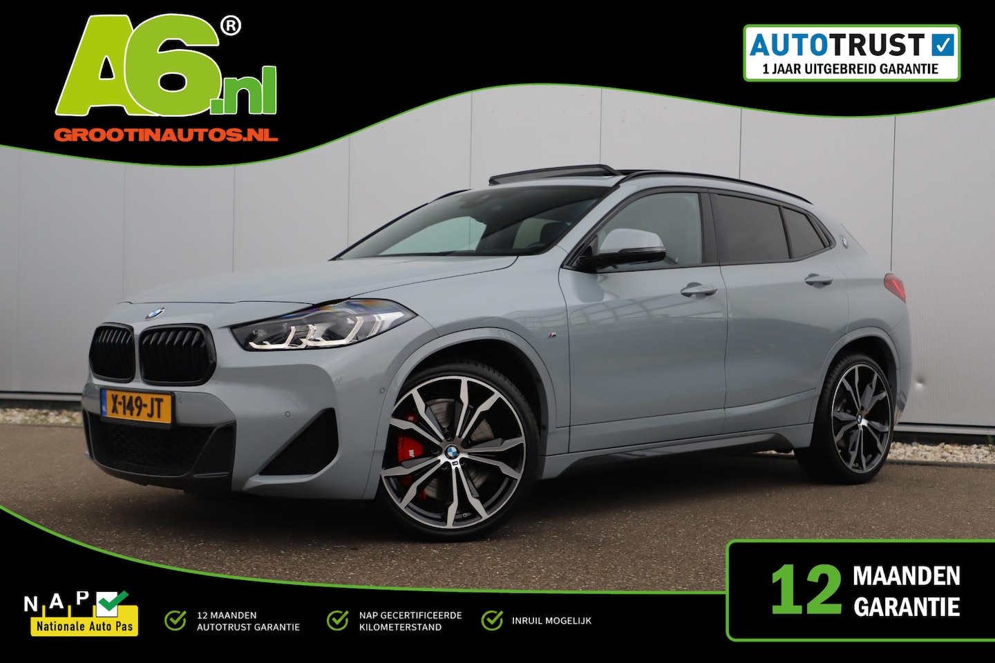 BMW X2 - sDrive20i M Sport Business Edition Plus Automaat Panoramadak Leder Sportstoelen Head Up Di - AutoWereld.nl