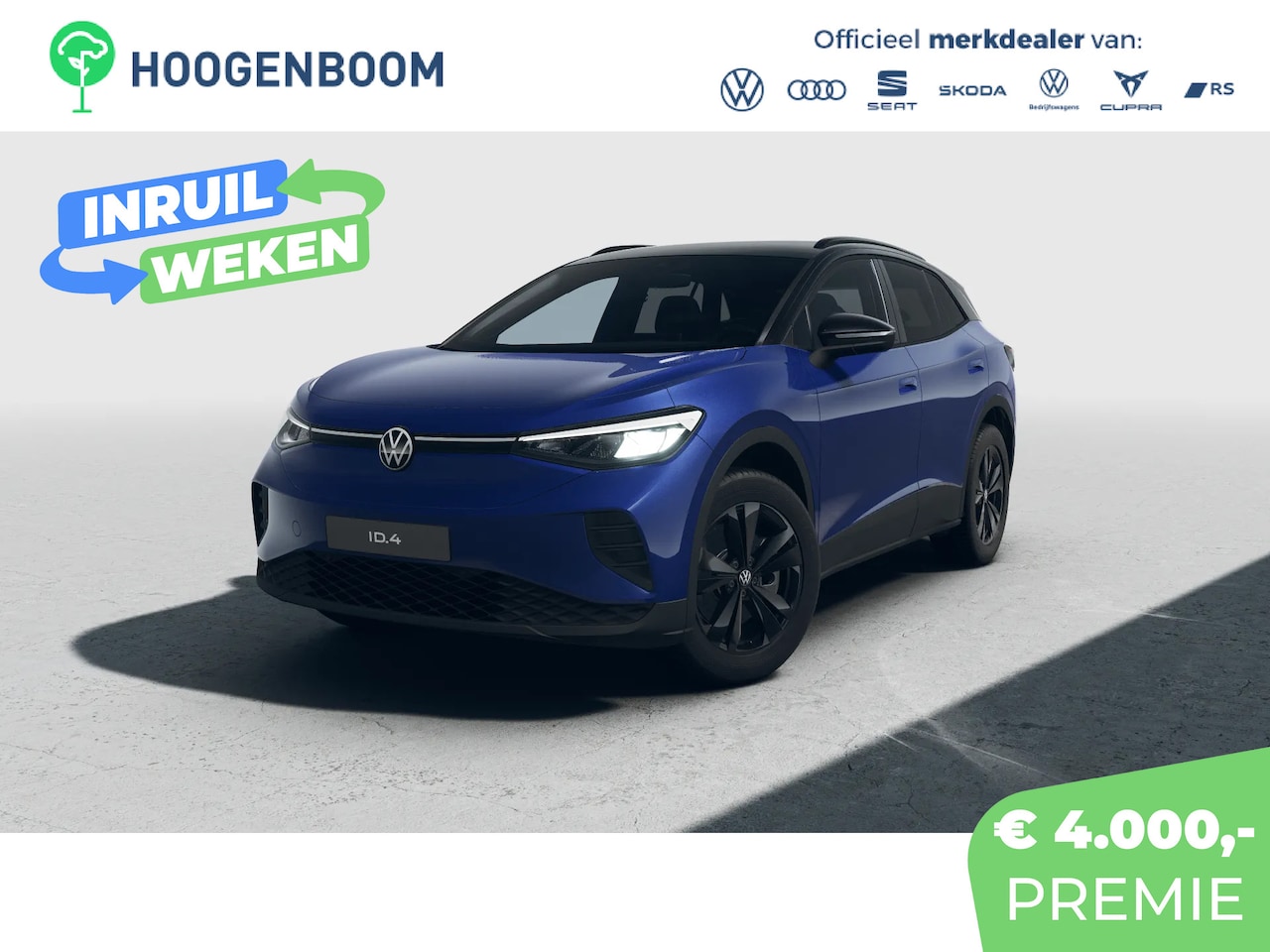 Volkswagen ID.4 - Limited Edition | 'App-Connect' draadloze smartphone integratie | Achterbank in ongelijke - AutoWereld.nl