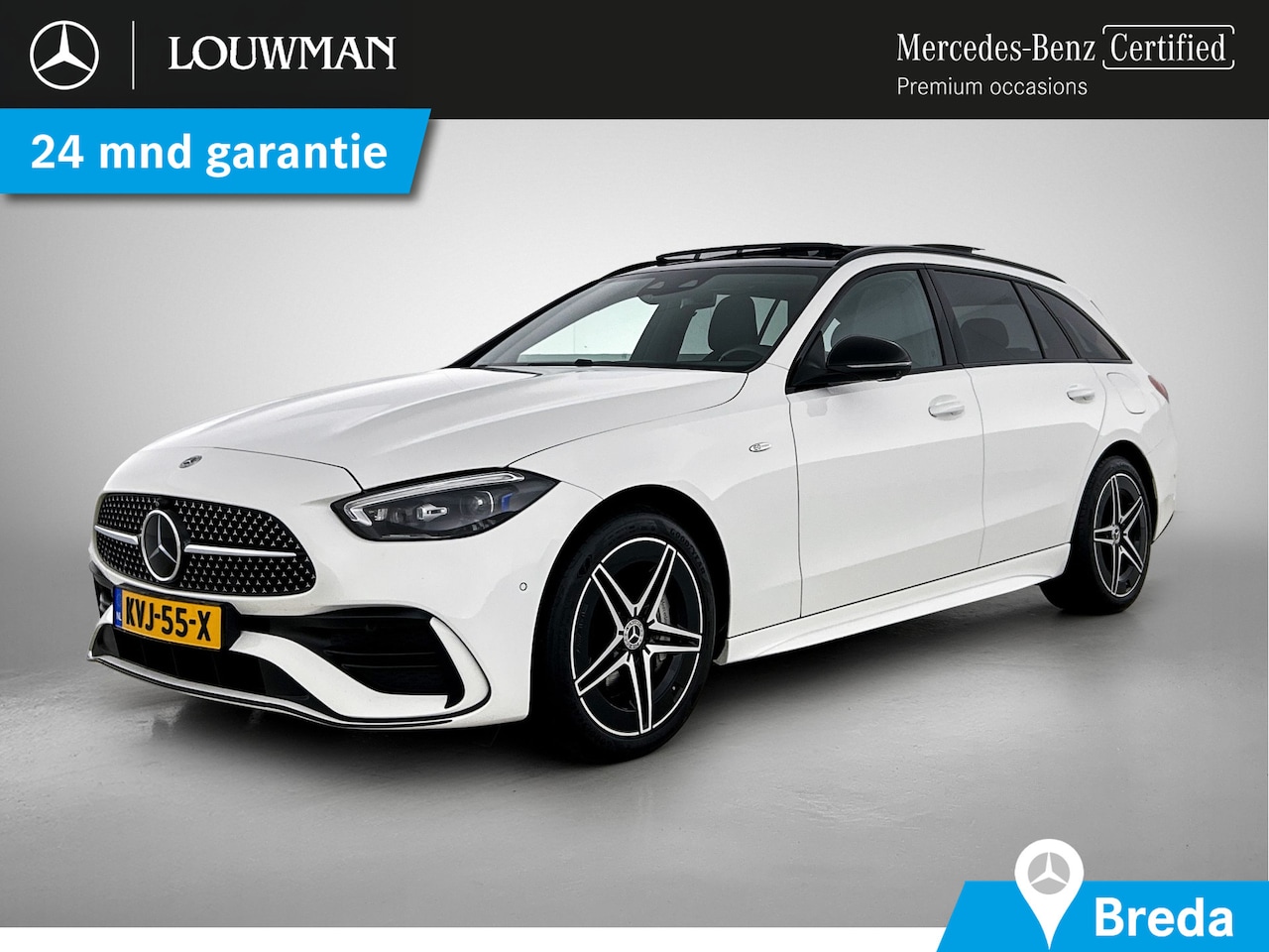 Mercedes-Benz C-klasse Estate - 300 e AMG Plug-In Hybride | AMG Line | Night Pakket | Panoramadak | Trekhaak Digital Light - AutoWereld.nl