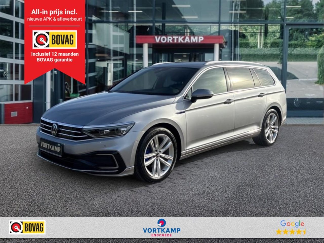 Volkswagen Passat Variant - 1.4 TSI GTE TREKHAAK/CAMERA/HALF-LEDERELEK-KLEP/ACC/STOELVERW/CARPLAY - AutoWereld.nl