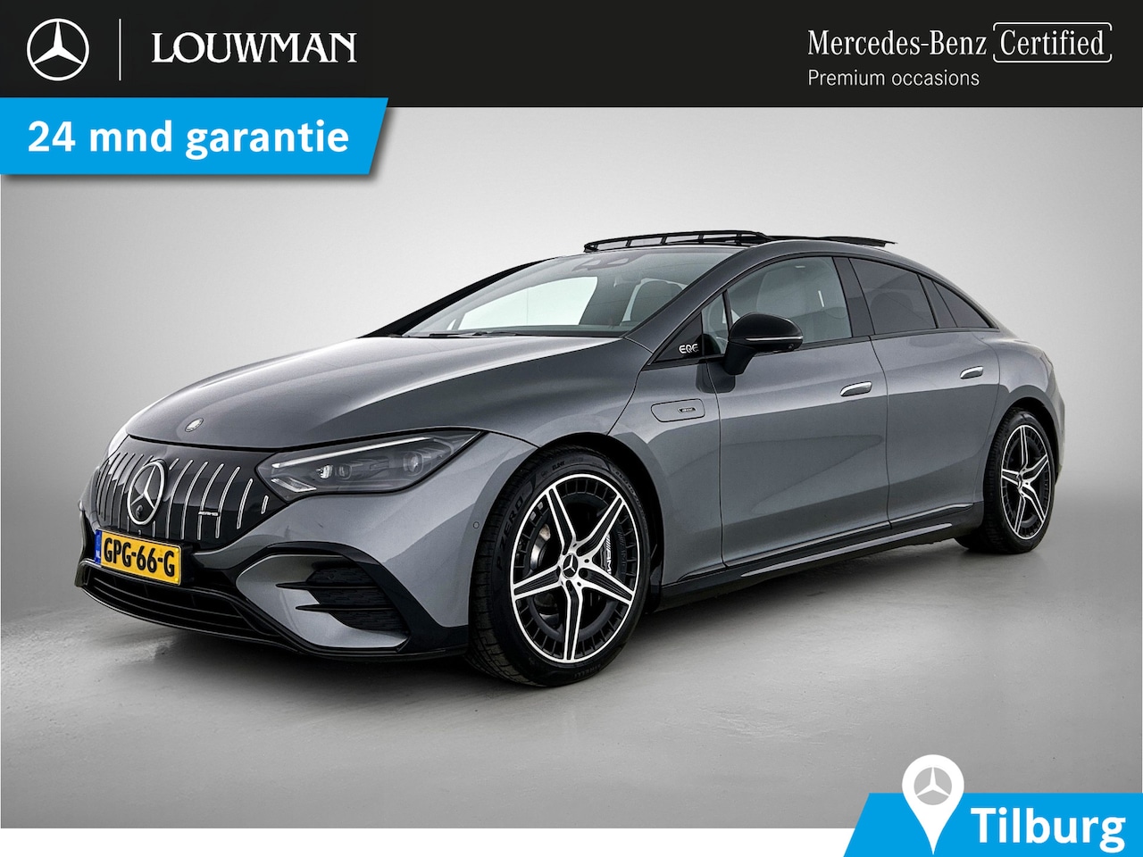 Mercedes-Benz EQE - AMG 43 4MATIC 90 kWh Panoramadak | Memory Pakket | Rode gordels |  Burmester Inclusief 24 - AutoWereld.nl