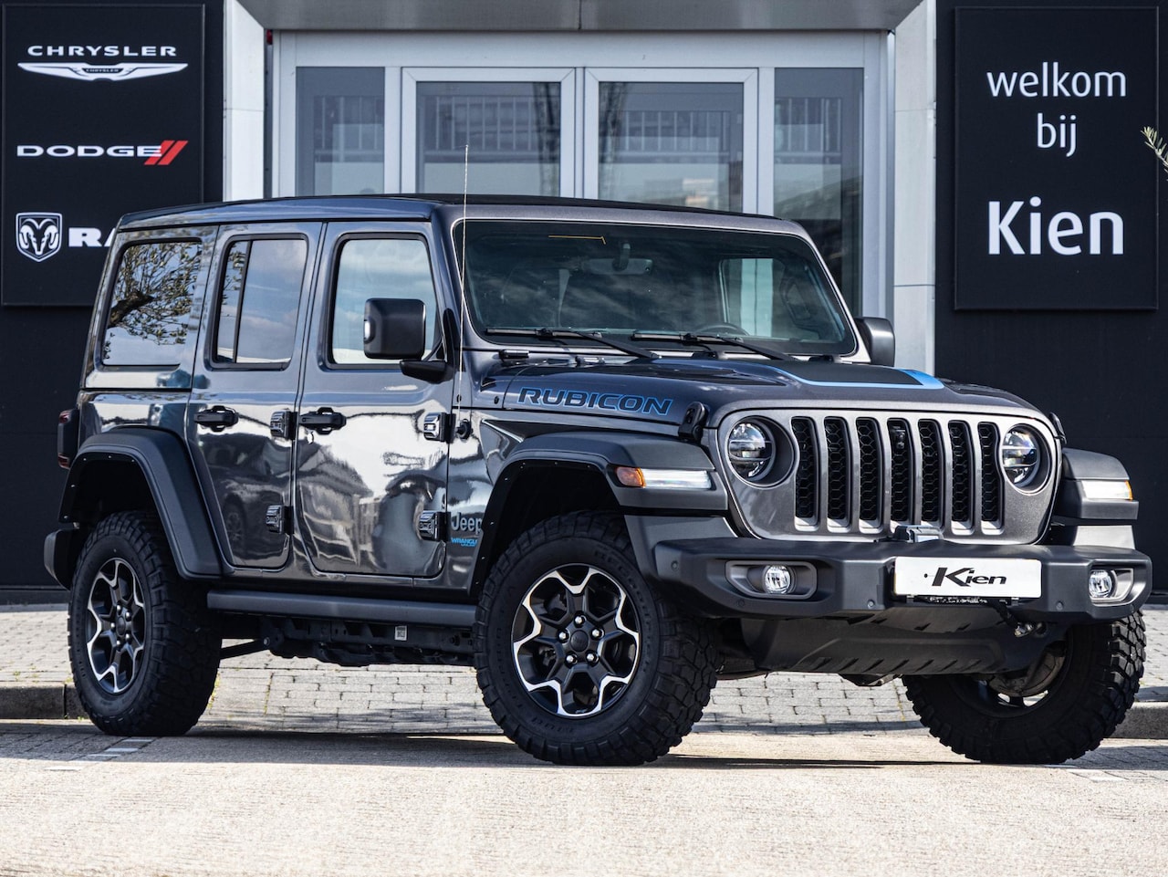 Jeep Wrangler Unlimited - 4xe 380 Rubicon | Leder | Lier | Cruise Control | Sky roof | Camera| Stoel + stuurverwarmi - AutoWereld.nl