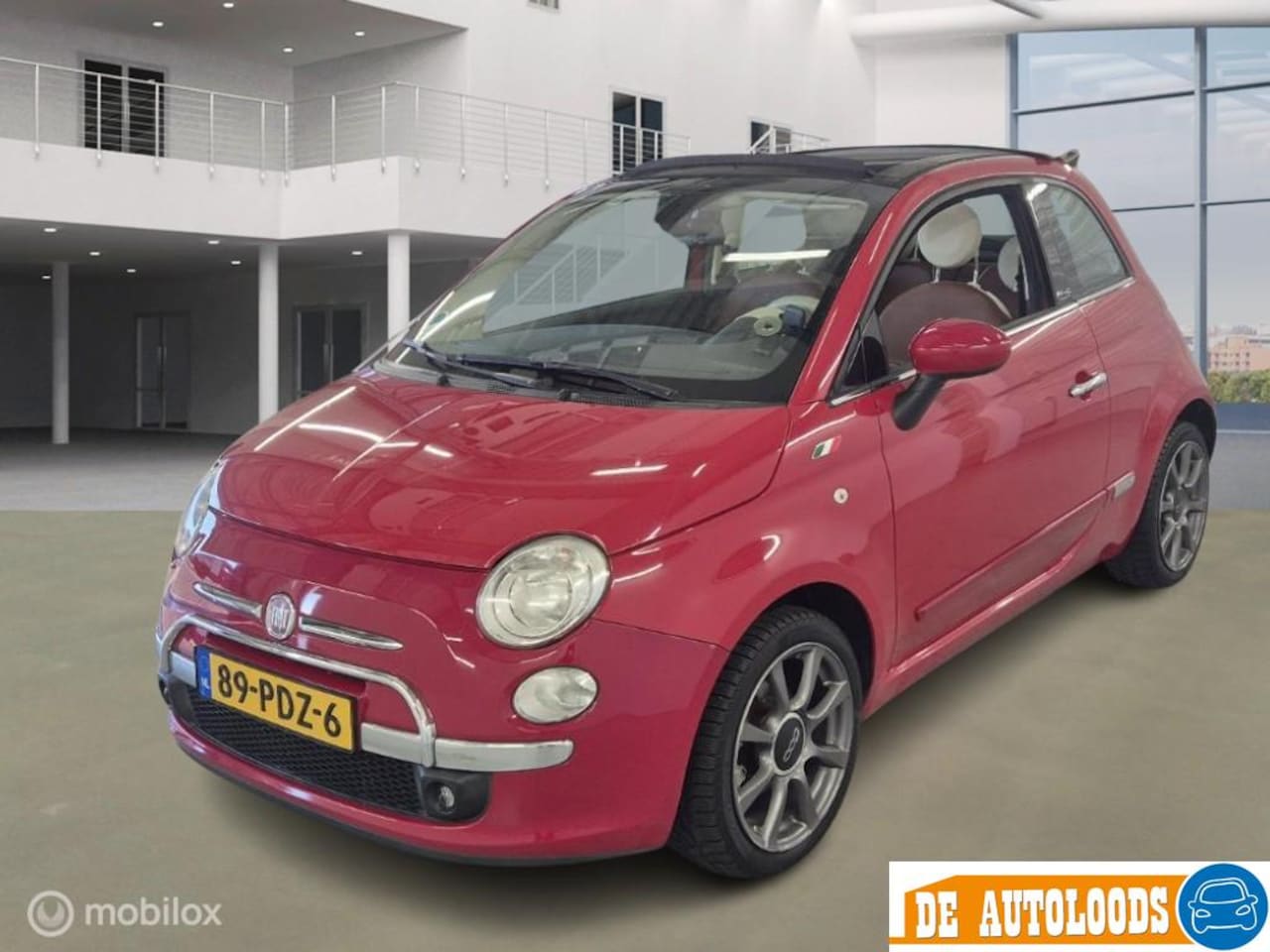 Fiat 500 - 0.9 TwinAir Lounge Cabrio Airco NAP Ap 5-2027 - AutoWereld.nl