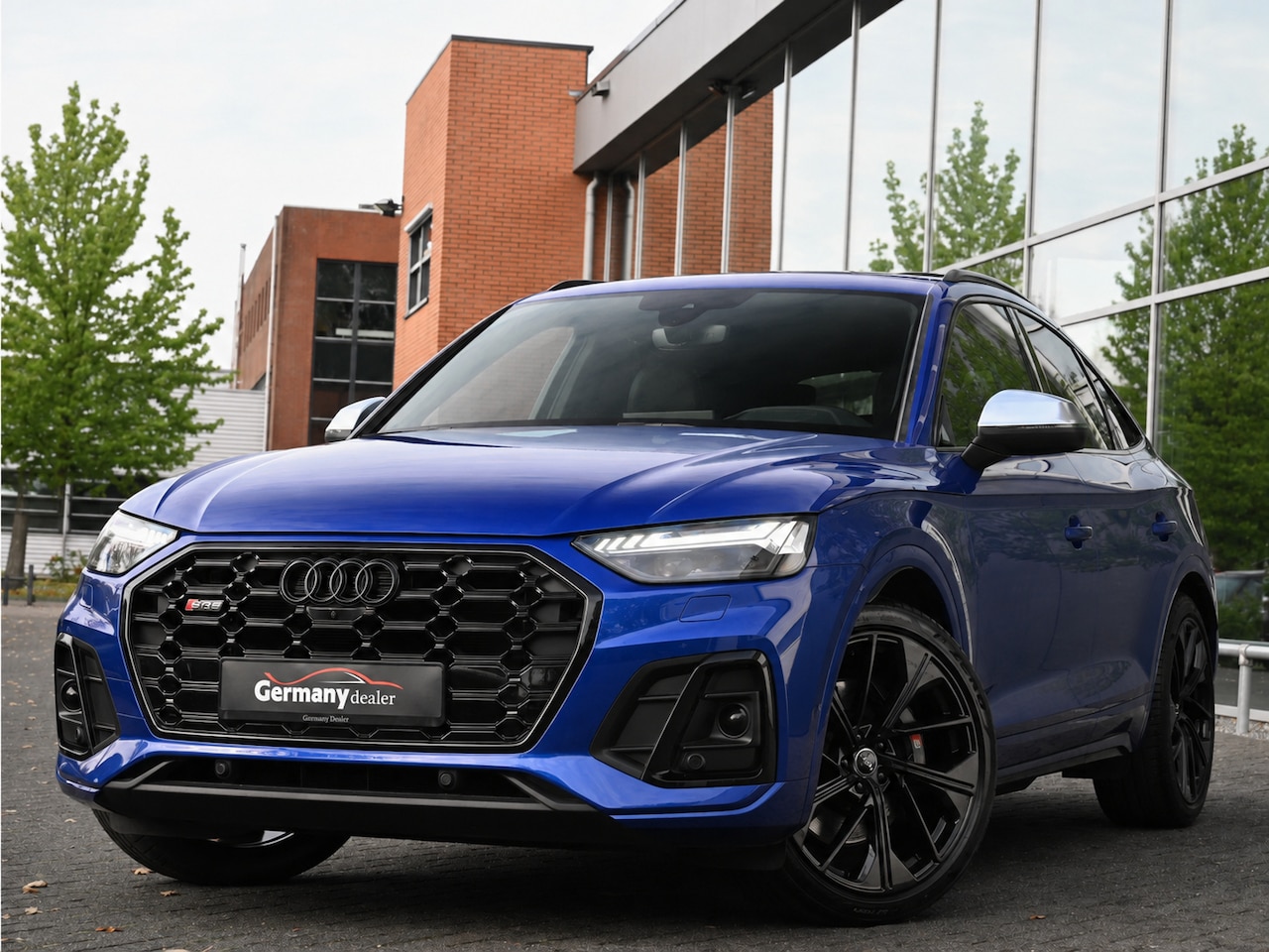 Audi Q5 SQ5 Sportback - 3.0TDI 342 pk Quattro Ultra Blauw Luchtvering Pano Carbon 360Cam B&O Sfeerverl Trekh. - AutoWereld.nl