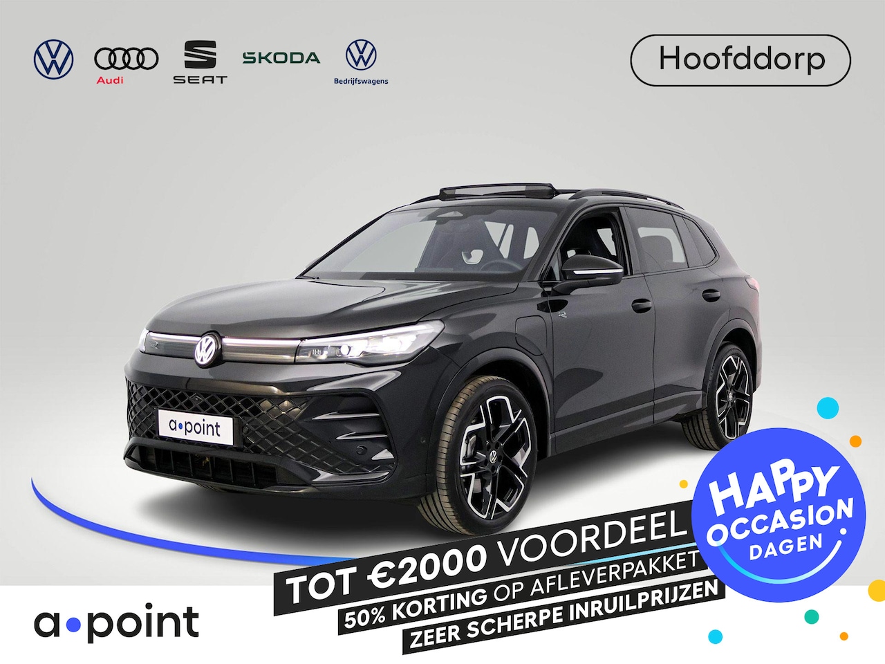 Volkswagen Tiguan - 1.5 eHybrid R-Line Edition 272 pk Automaat (DSG) | Verlengde garantie | Navigatie | Panora - AutoWereld.nl