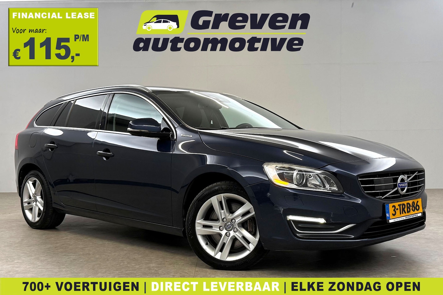Volvo V60 - 2.4 D6 AWD Plug-In Hybrid Summum 280PK | Memory | Clima | Cruise | Navi | Trekhaak - AutoWereld.nl