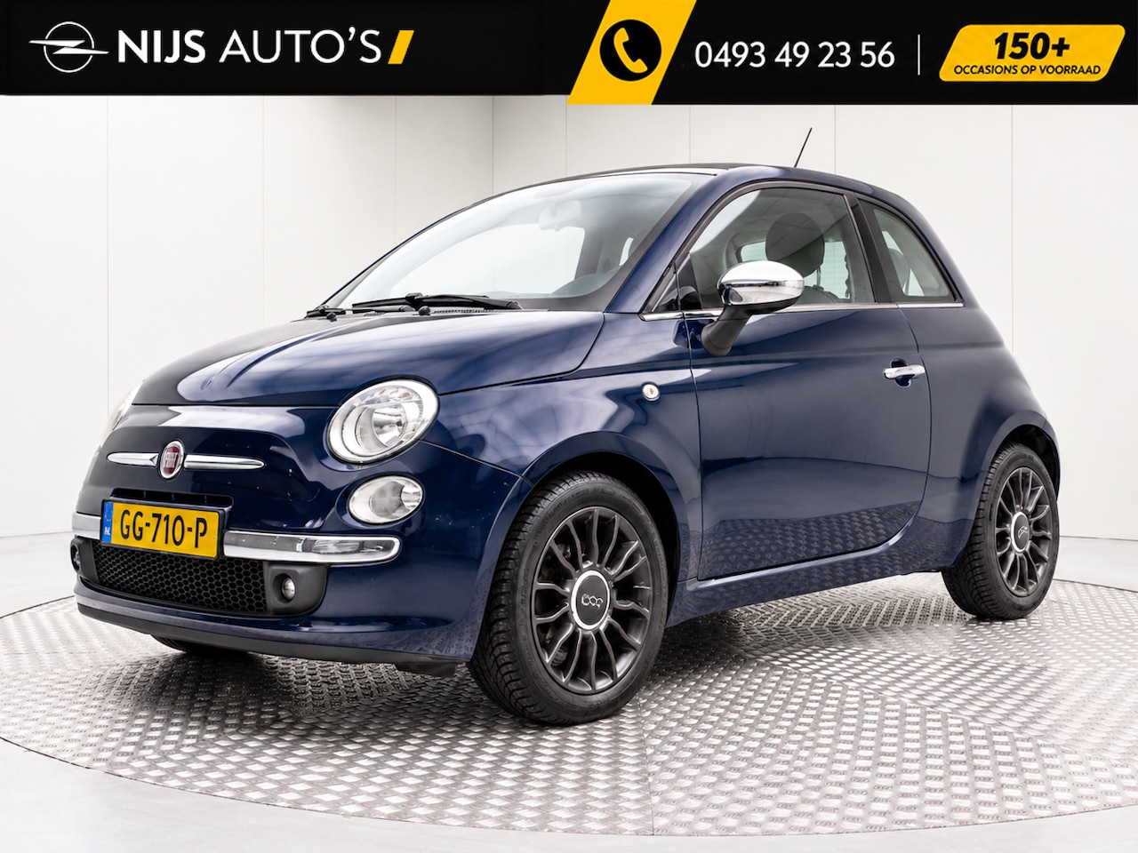 Fiat 500 - 0.9 TwinAir Lounge | Panoramadak | Airco | Bluetooth | Radio | Achterbank in delen neerkla - AutoWereld.nl