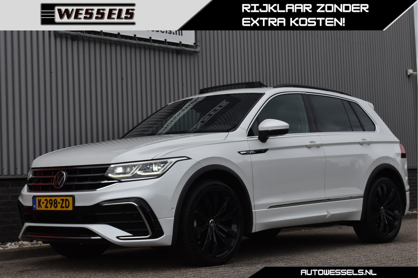 Volkswagen Tiguan - 1.5 TSI R-Line Business+ Vol! Panorama, Elek. trekhaak, H&K, Matrix LED, Suzuka 20'' - AutoWereld.nl