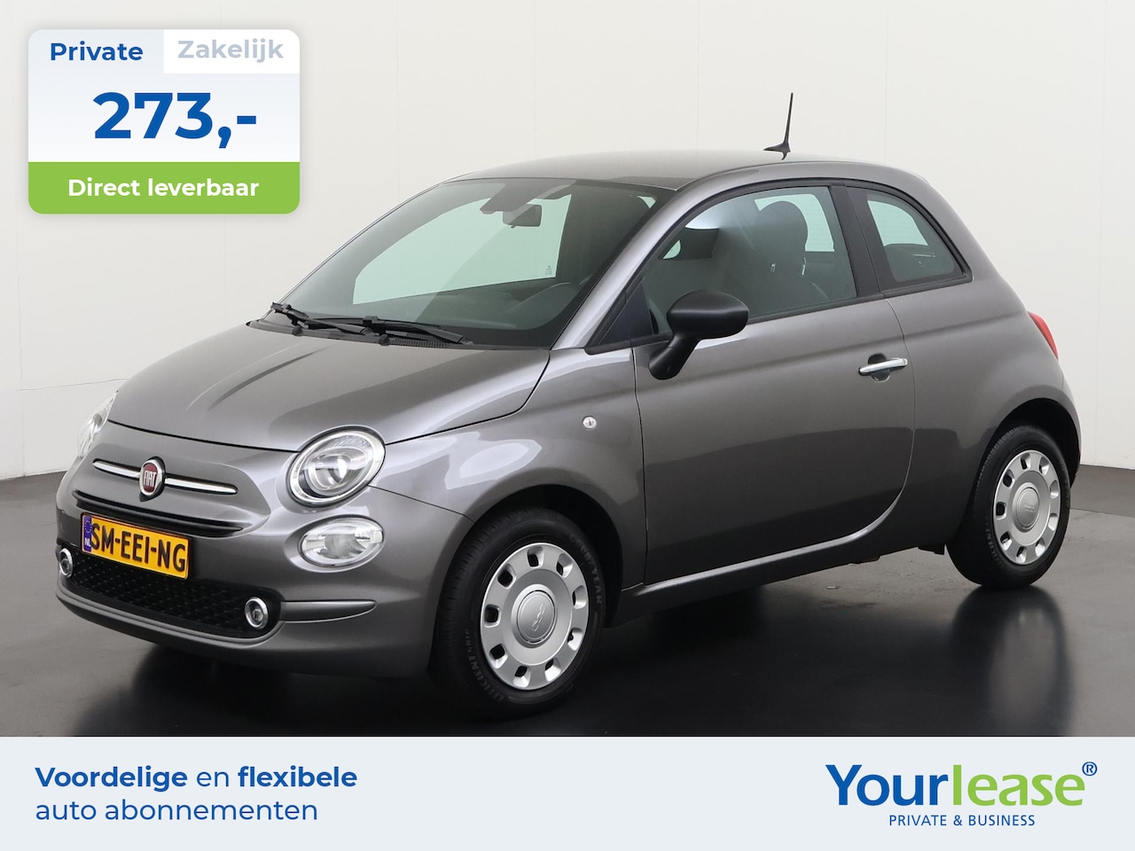 Fiat 500 - 1.0 Hybrid | All-in 273,- Private Lease | Direct uit voorraad - AutoWereld.nl