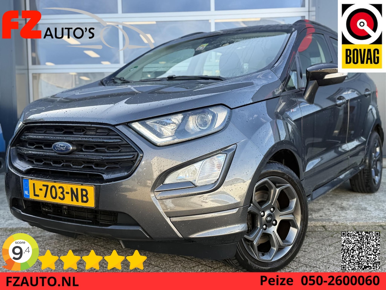 Ford EcoSport - 1.0 EcoBoost ST-Line Black - Navigatie - Apple Carplay/Android Auto - Cruise Control - Tre - AutoWereld.nl