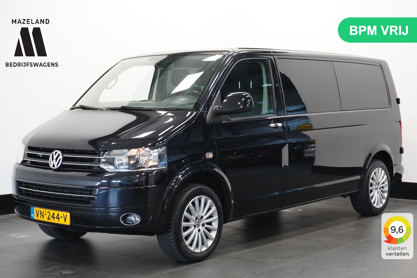 Volkswagen Transporter - 2.0 TDI L2 DC Automaat 180PK - Airco - Cruise - PDC - € 11.900,- Excl. - AutoWereld.nl