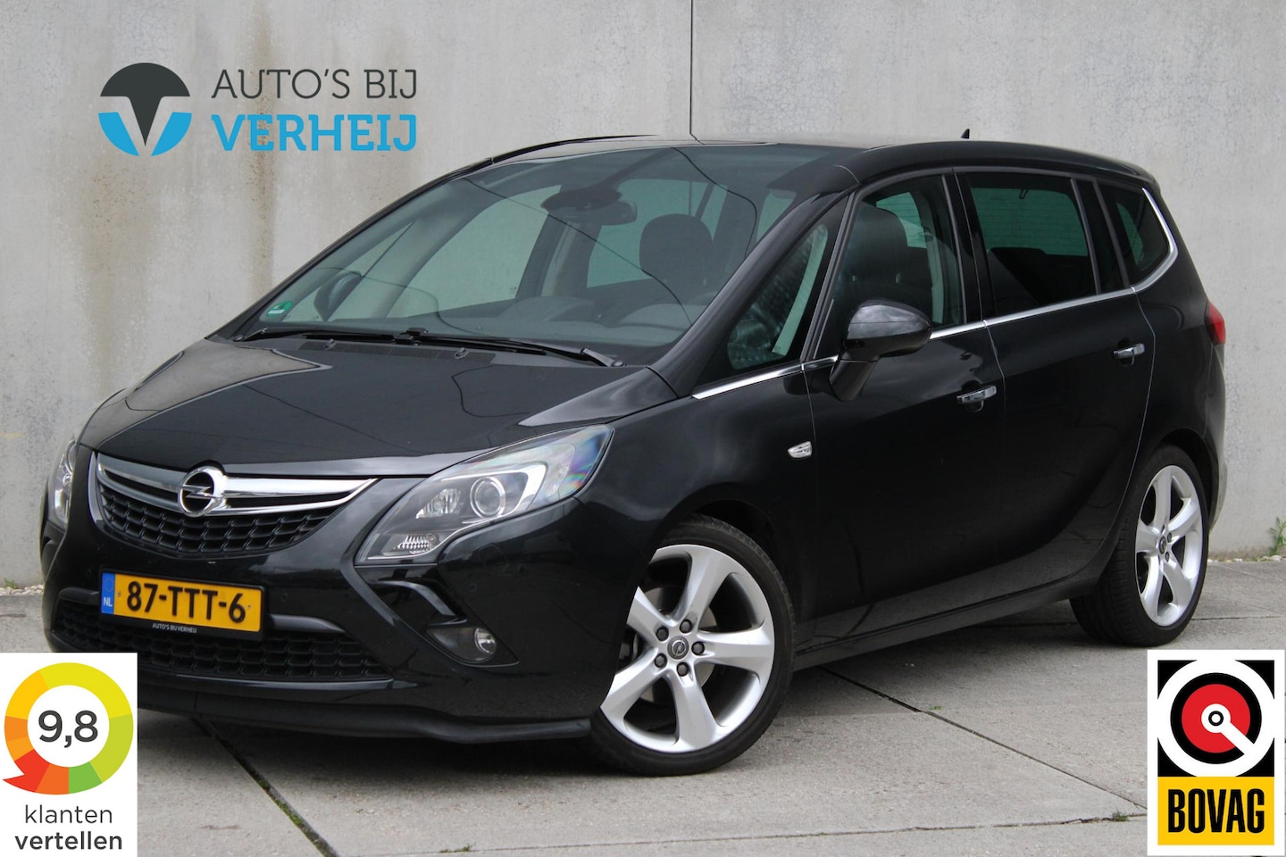 Opel Zafira Tourer - 1.4 Cosmo 7p. / AUTOMAAT / TREKHAAK / OPEN DAK / 19"LM VELGEN - AutoWereld.nl