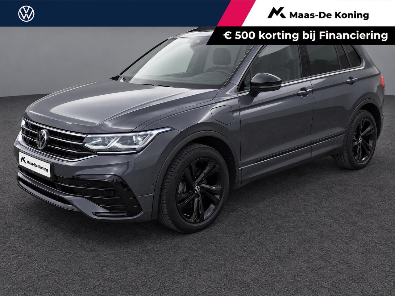 Volkswagen Tiguan - 1.4TSIeHybrid 180kW/245PK R-Line Black Style · Panoramadak · Leder · 360°Camera + Parkeers - AutoWereld.nl