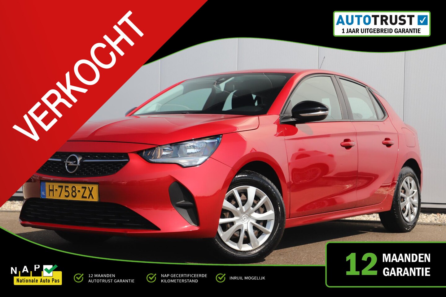 Opel Corsa - 1.2 Edition NIEUWE DB RIEM! Radio Bluetooth Airco Cruise Control Rijstrooksensor Peperonci - AutoWereld.nl