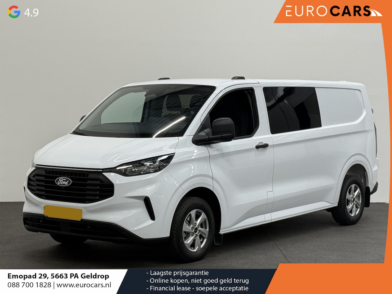 Ford Transit Custom - 300 2.0 TDCI L2H1 Trend NM Automaat Dubbele Cabine Airco Cruise Navi PDC Camera Carplay - AutoWereld.nl