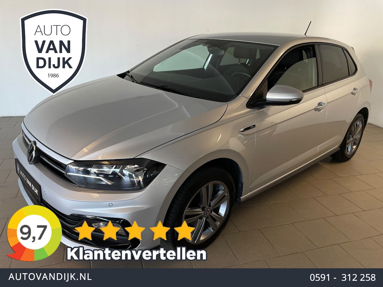 Volkswagen Polo - 1.0 TSI Highline Business AIRCO NAVI CRUISE BLUETOOTH ELEK RAMEN CENT VERG - AutoWereld.nl