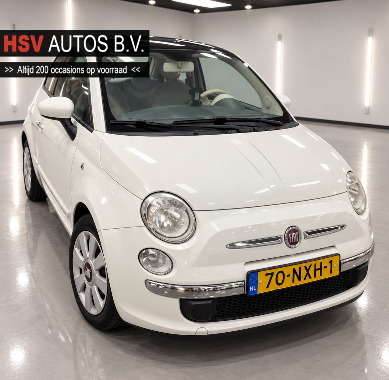 Fiat 500 - 1.2 Lounge automaat LM panoramadak org NL - AutoWereld.nl