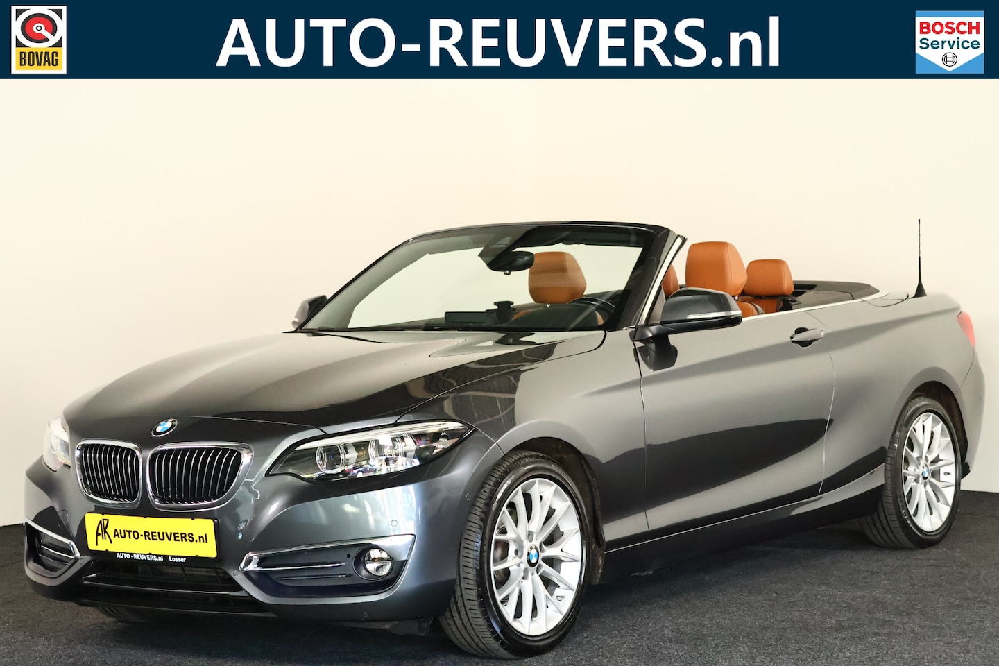 BMW 2-serie Cabrio - 218i Executive Edition Navi / LED / Cruisecontrol / Automaat / Leder - AutoWereld.nl
