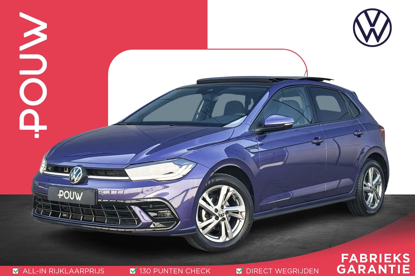 Volkswagen Polo - 1.0 TSI 95pk DSG R-Line | Panoramadak | IQ light | Camera - AutoWereld.nl
