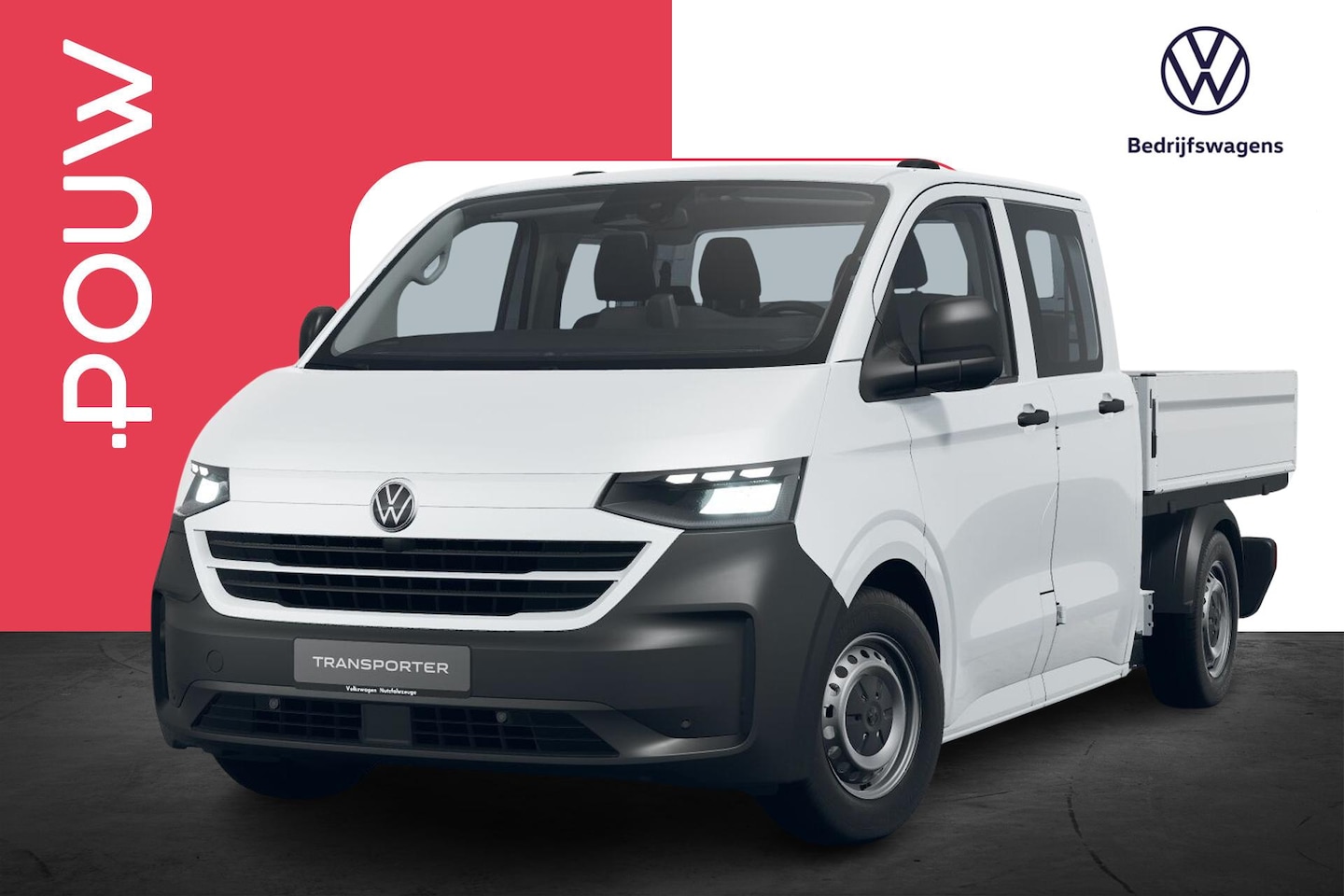 Volkswagen e-Transporter - 32 218pk L2H1 160kW 71 kWh | Trekhaak | Dubbele Cabine - AutoWereld.nl