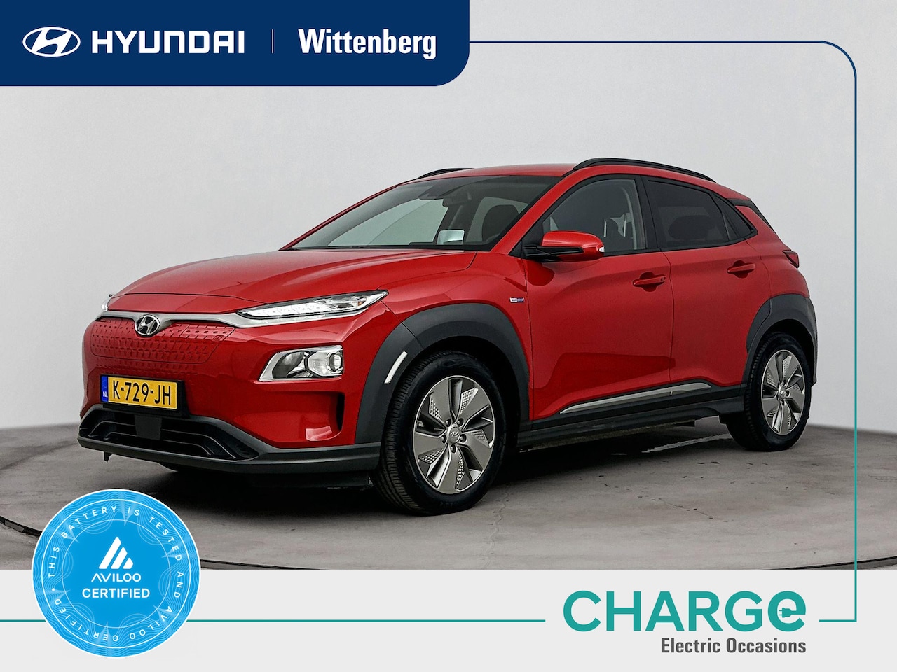 Hyundai Kona Electric - EV Fashion 64 kWh | SoH 96,9% | Warmtepomp | 3-fasen | Dodehoek | Head-up display | Naviga - AutoWereld.nl
