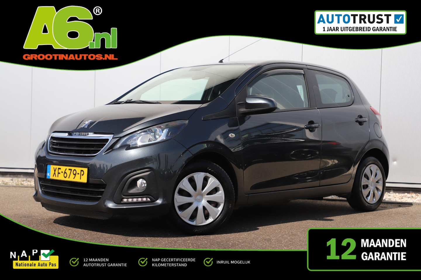 Peugeot 108 - 1.0 e-VTi Active Radio Bluetooth Airco LED Elektrische Ramen - AutoWereld.nl