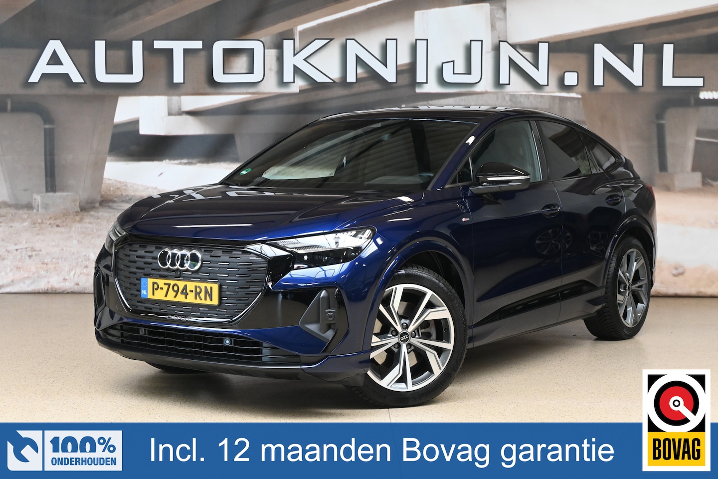 Audi Q4 Sportback e-tron - 40 Launch edition 204pk S Competition 77 kWh | SOH 91% | ACC | Leder | Matrix | 100% (Deal - AutoWereld.nl