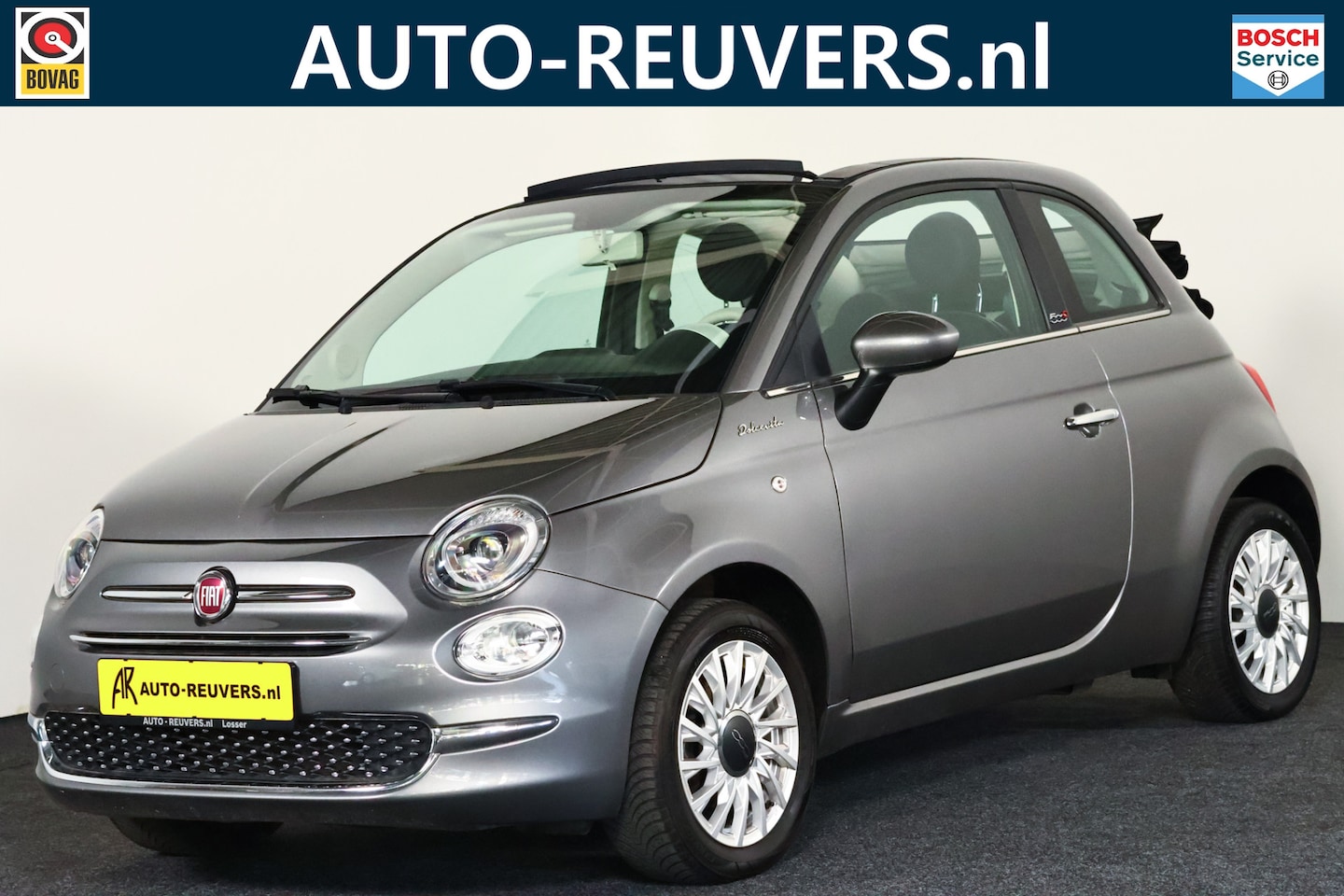 Fiat 500 - Cabrio 1.0 Hybrid Dolcevita / Opendak / Leder / Cruisecontrol / CarPlay - AutoWereld.nl