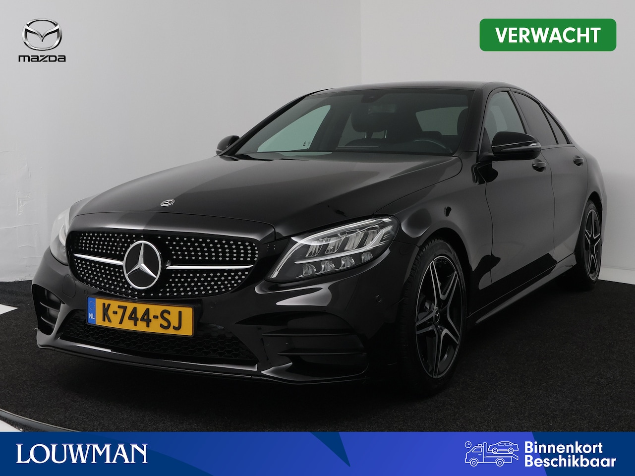 Mercedes-Benz C-klasse - 180 Business Solution AMG Automaat | Stoelverwarming | Camera | Navigatie | LED | Onderweg - AutoWereld.nl