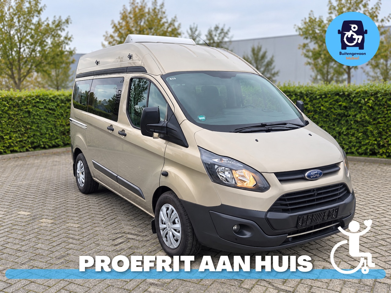 Ford Transit Custom - 2.0 TDCI L1H2 | Rolstoelbus | Airco | Automaat - AutoWereld.nl