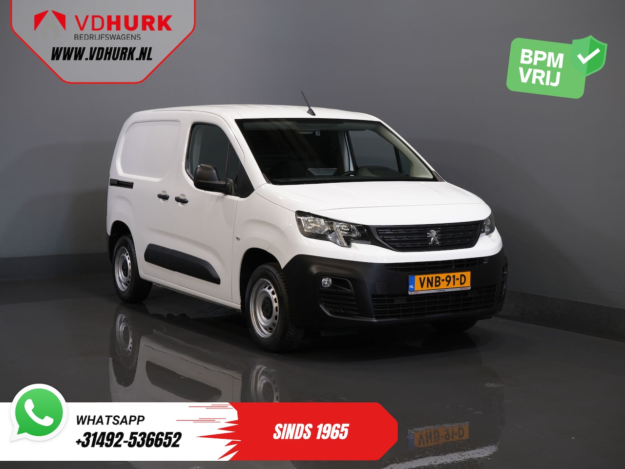 Peugeot Partner - 1.5 HDI MARGE Carplay/ PDC/ Cruise/ Trekhaak/ Airco - AutoWereld.nl