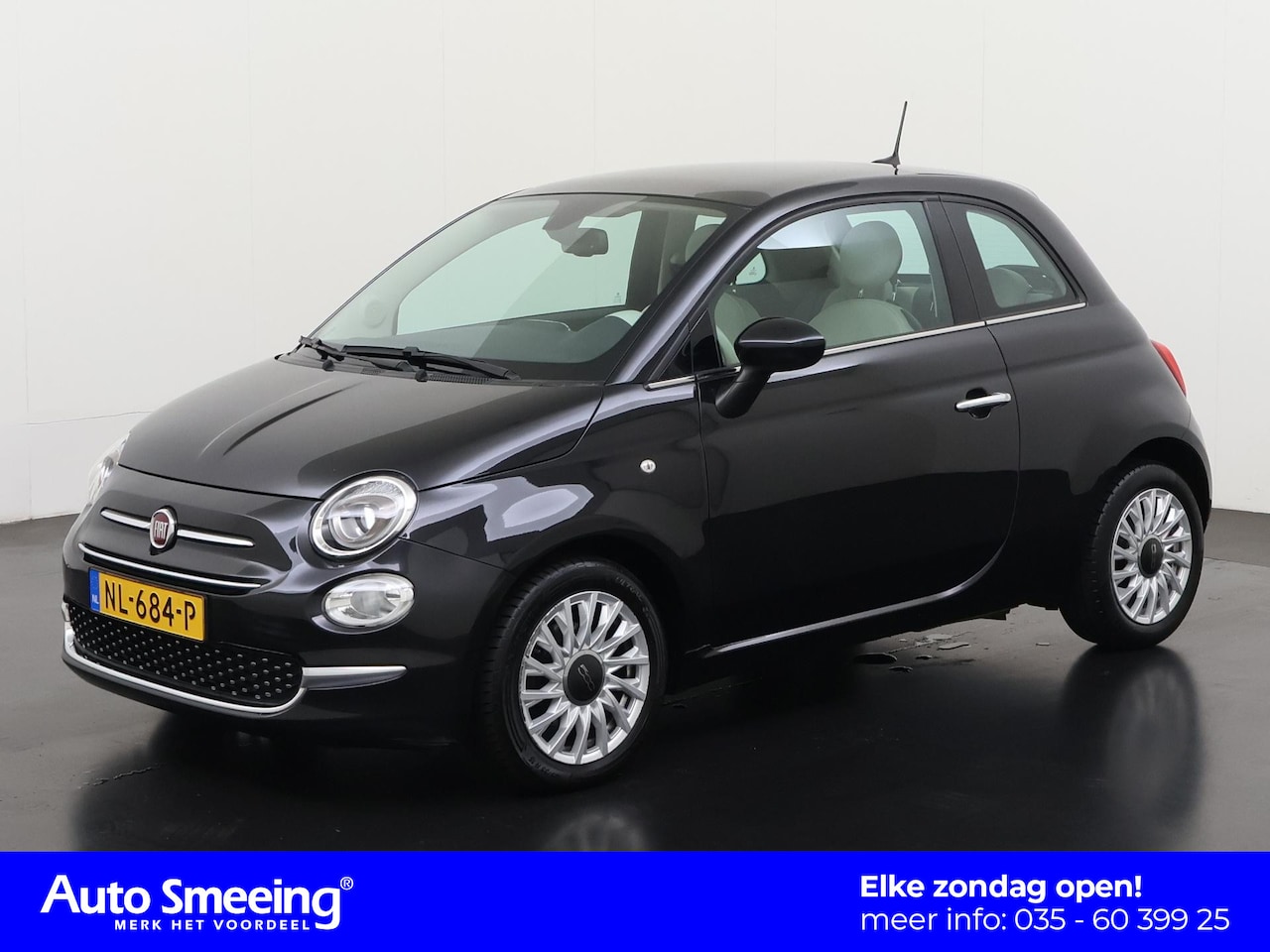 Fiat 500 - 0.9 TwinAir Turbo Lounge | Panoramadak | Navigatie | Zondag Open! - AutoWereld.nl
