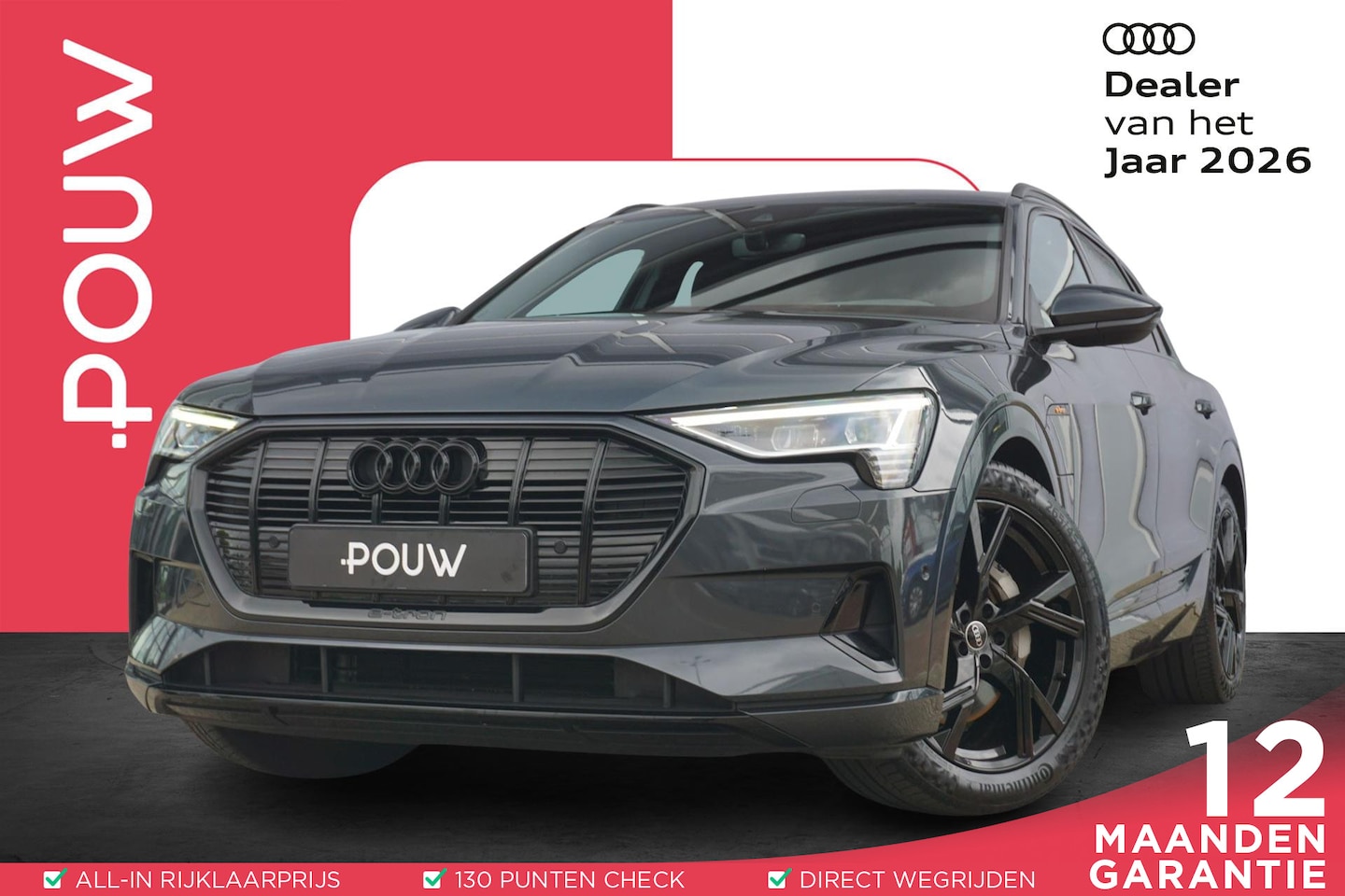 Audi e-tron - 55 408pk Quattro Advanced Edition 95 kWh | Trekhaak | Camera | Smartphone Interface | Ambi - AutoWereld.nl