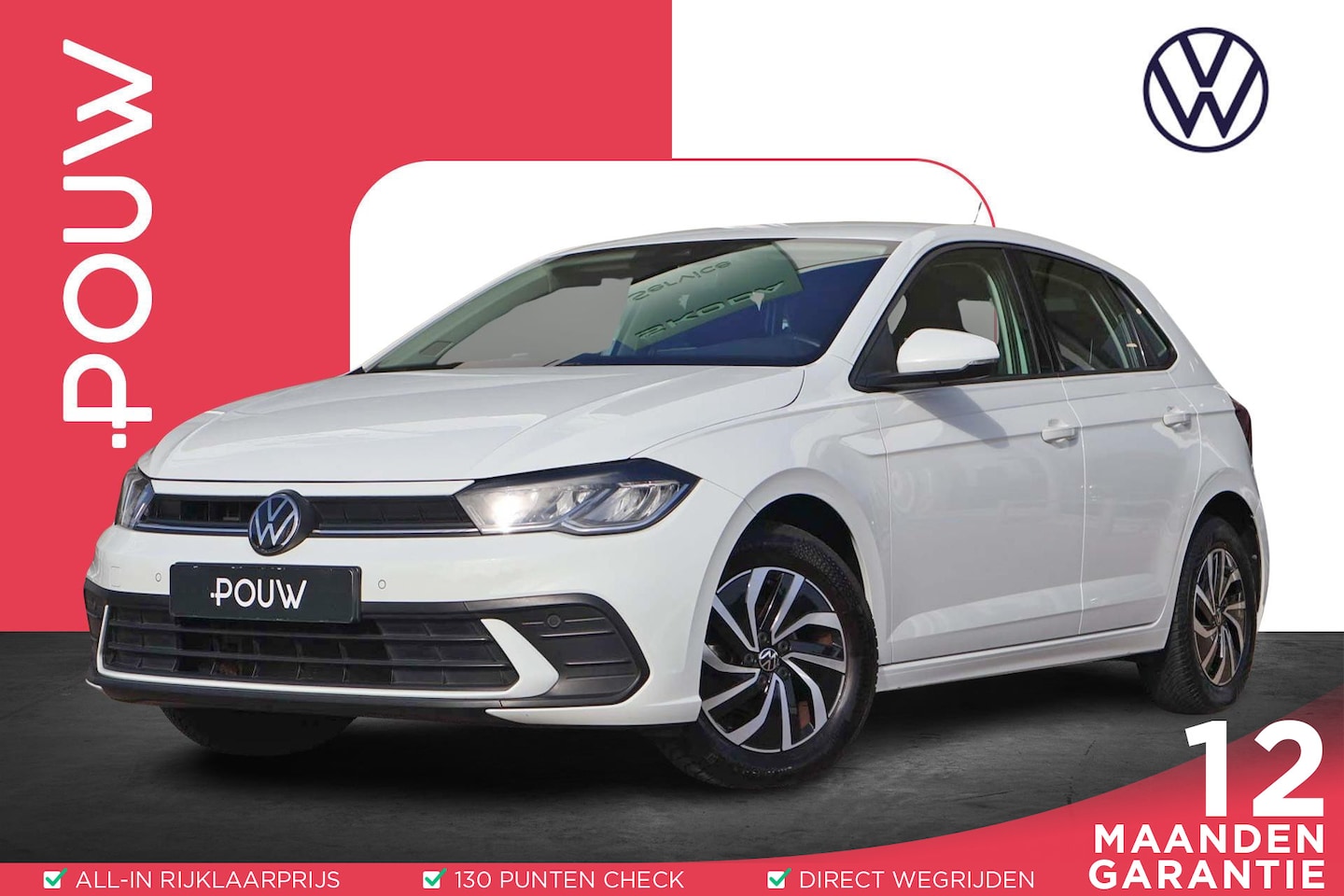 Volkswagen Polo - 1.0 TSI 95pk Life | Adaptive Cruise | Carplay | PDC | DAB Radio - AutoWereld.nl