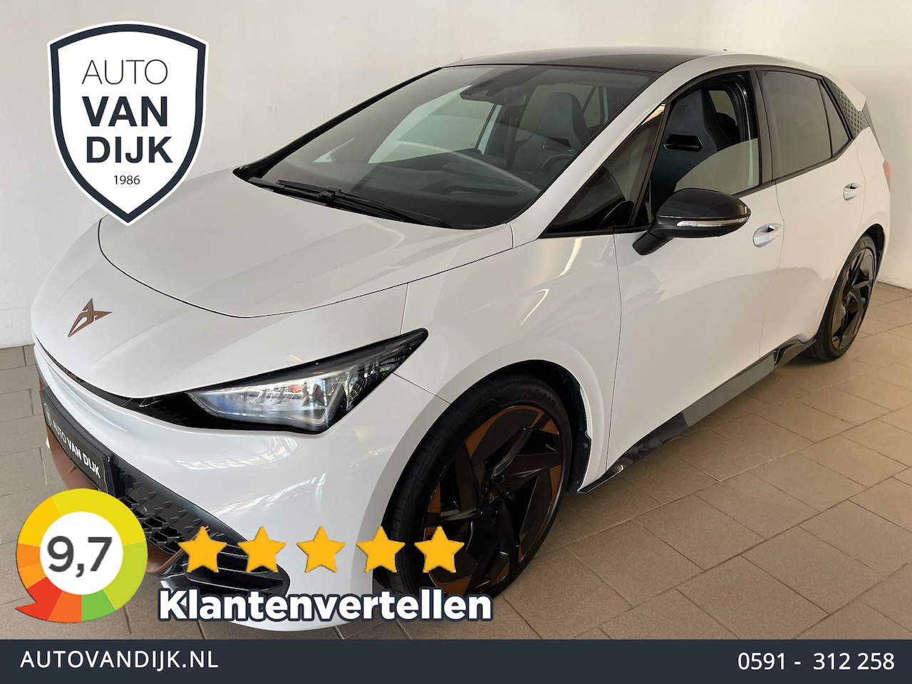 CUPRA Born - Copper Edition One 62 kWh AUTOMAAT AIRCO NAVI HEAD UP DISPLAY ELEK STOELEN STOELVERW VELGE - AutoWereld.nl