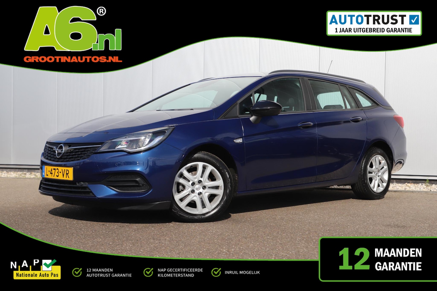 Opel Astra Sports Tourer - 1.2 Edition 110PK Navigatie Carplay Android Sportstoelen Airco Cruise Control - AutoWereld.nl