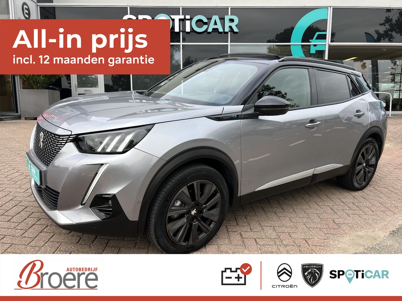 Peugeot e-2008 - EV GT Pack 50 kWh 136 pk Automaat | Panoramadak, Range tot 330 km - AutoWereld.nl